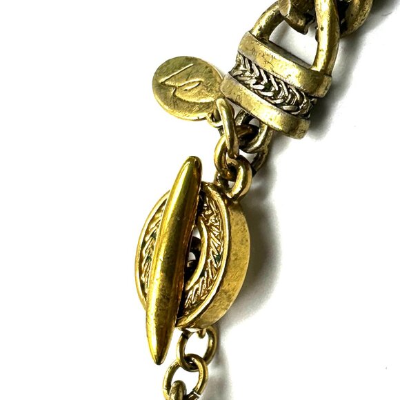 VINTAGE NECKLACE STACK: Liz Claiborne, Monet & Trifari Gold Chain Trio - Picture 5 of 15